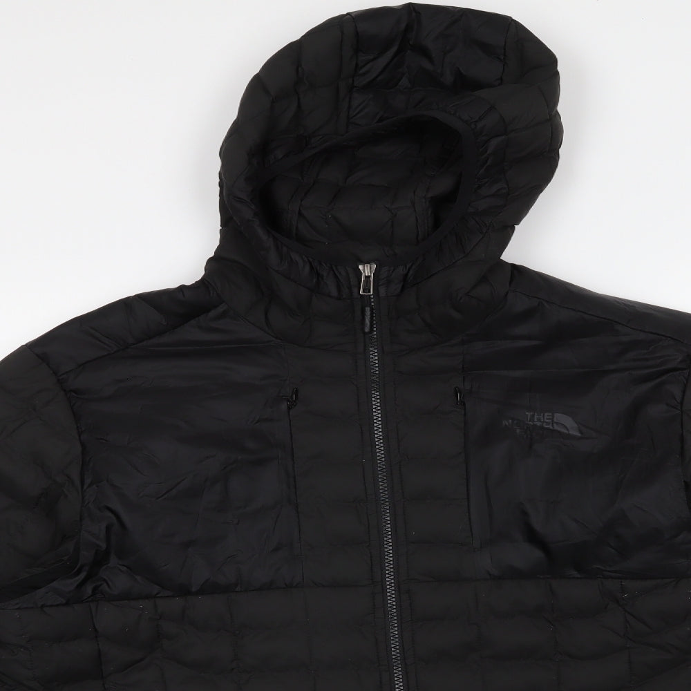 Thee North Face Mens Black   Windbreaker Coat Size L  Zip