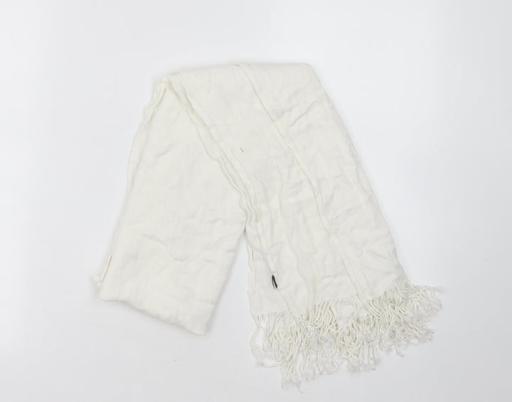 Preworn Womens White Polyester Shawl/Wrap