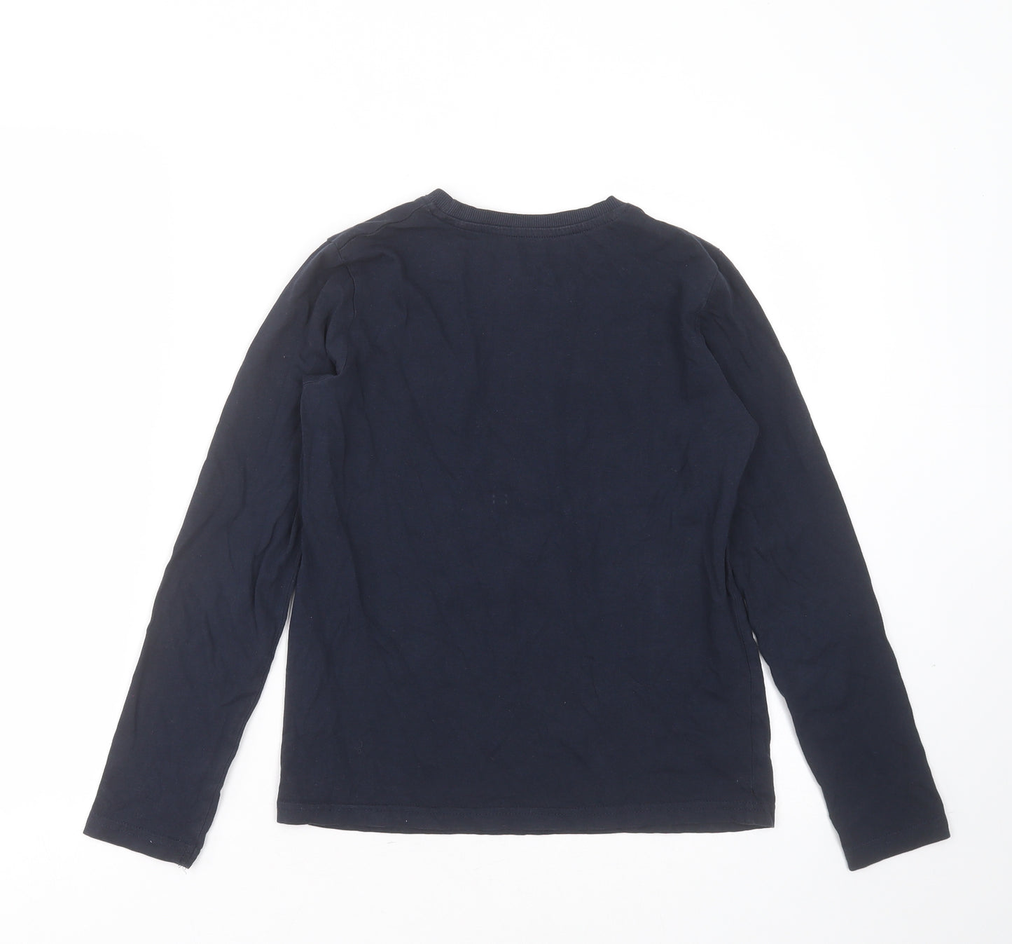 Primark Boys Blue Solid Cotton  Pyjama Top Size 10-11 Years   - harry potter