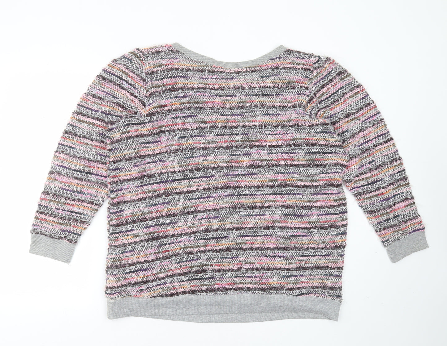 George Womens Multicoloured Round Neck  Acrylic Pullover Jumper Size 22