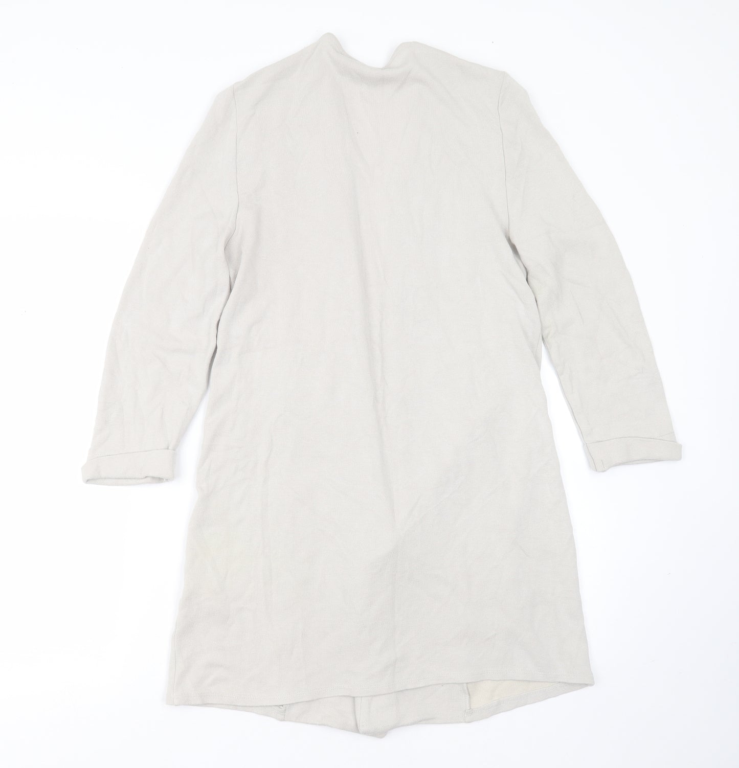 Wallis Womens Grey V-Neck  Viscose Cardigan Jumper Size M