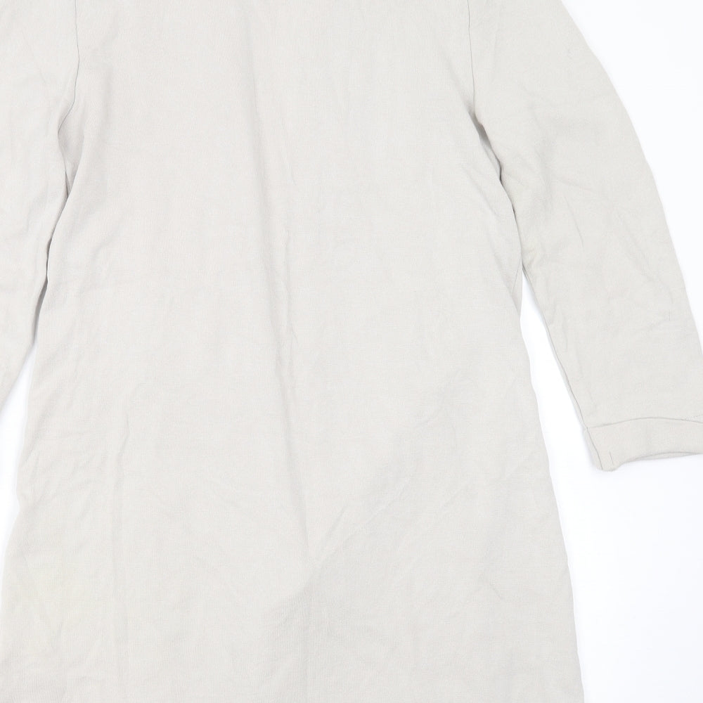 Wallis Womens Grey V-Neck  Viscose Cardigan Jumper Size M