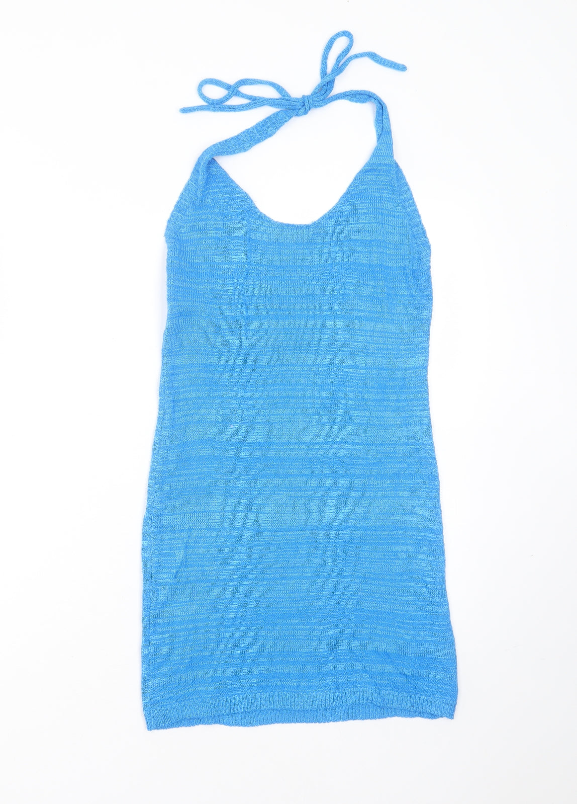 SheIn Womens Blue Round Neck  Viscose Pullover Jumper Size M   - Halter neck