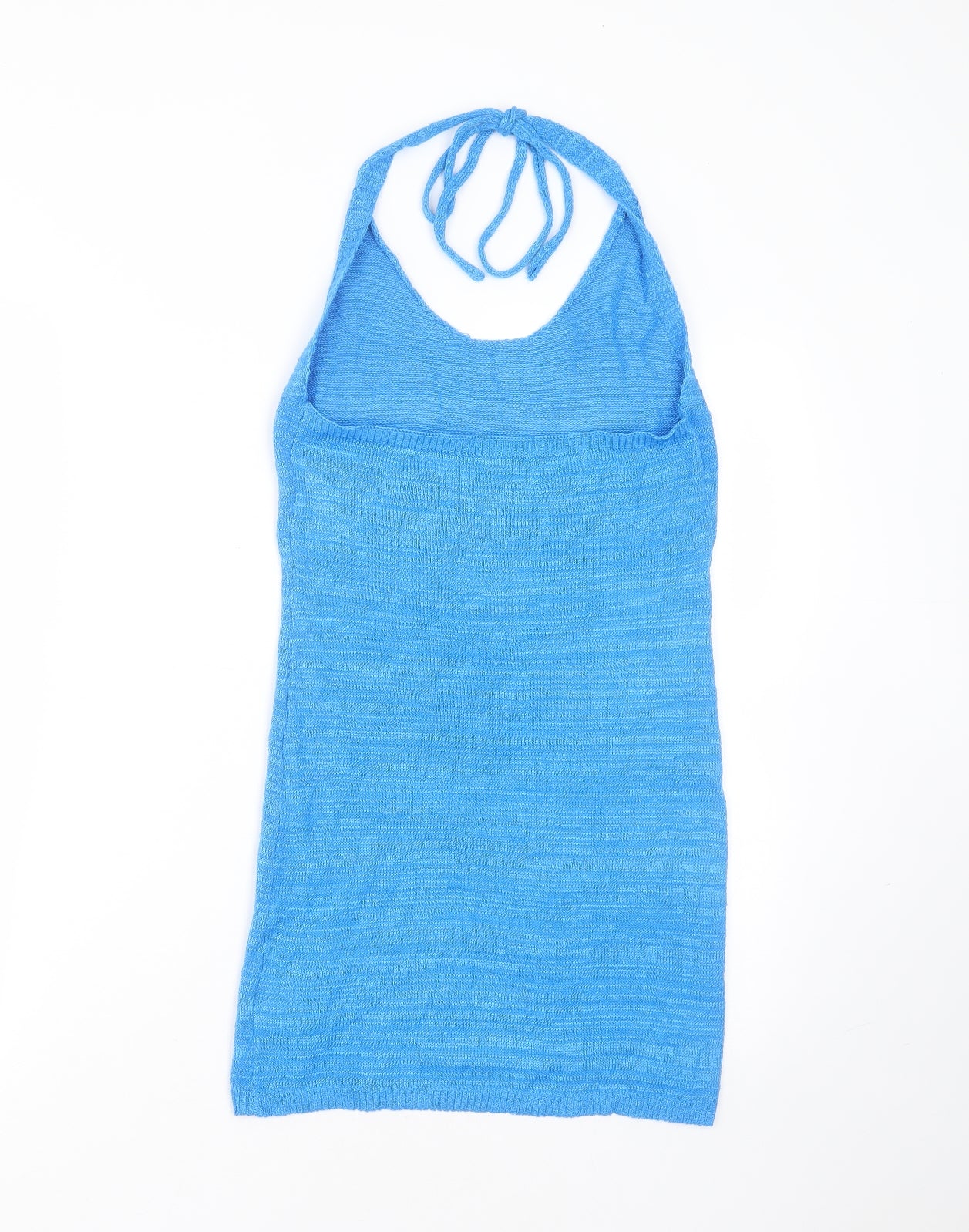 SheIn Womens Blue Round Neck  Viscose Pullover Jumper Size M   - Halter neck