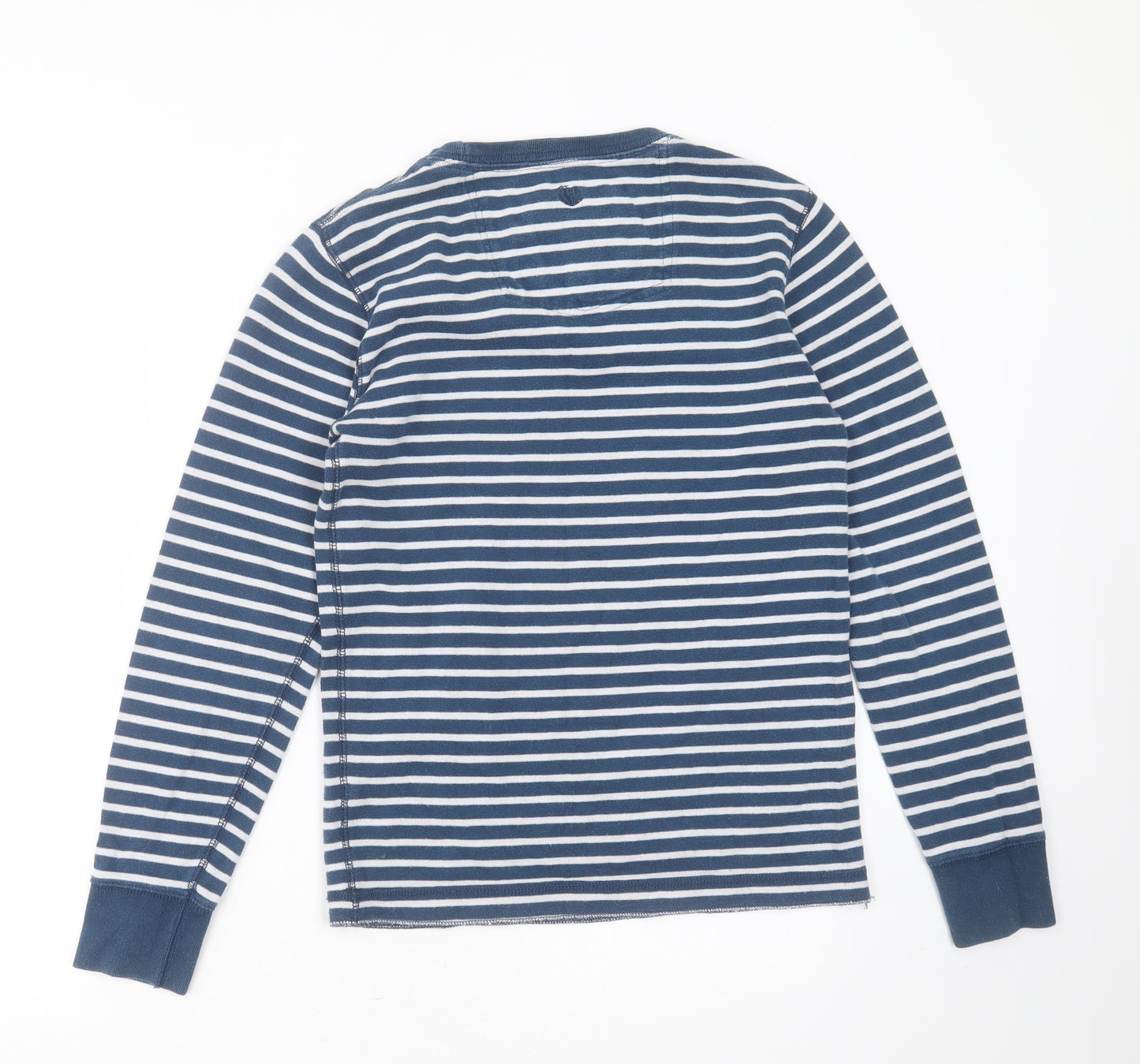 Fat Face Mens Blue Striped Cotton Pullover Sweatshirt Size XS