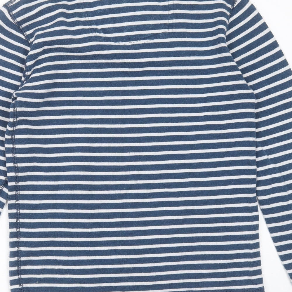 Fat Face Mens Blue Striped Cotton Pullover Sweatshirt Size XS