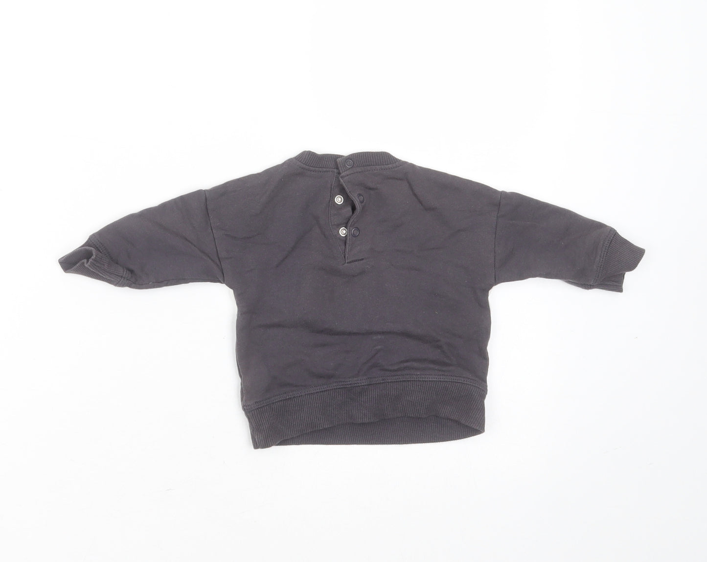 Nutmeg Boys Grey  Cotton Pullover Jumper Size 0-3 Months   - little man