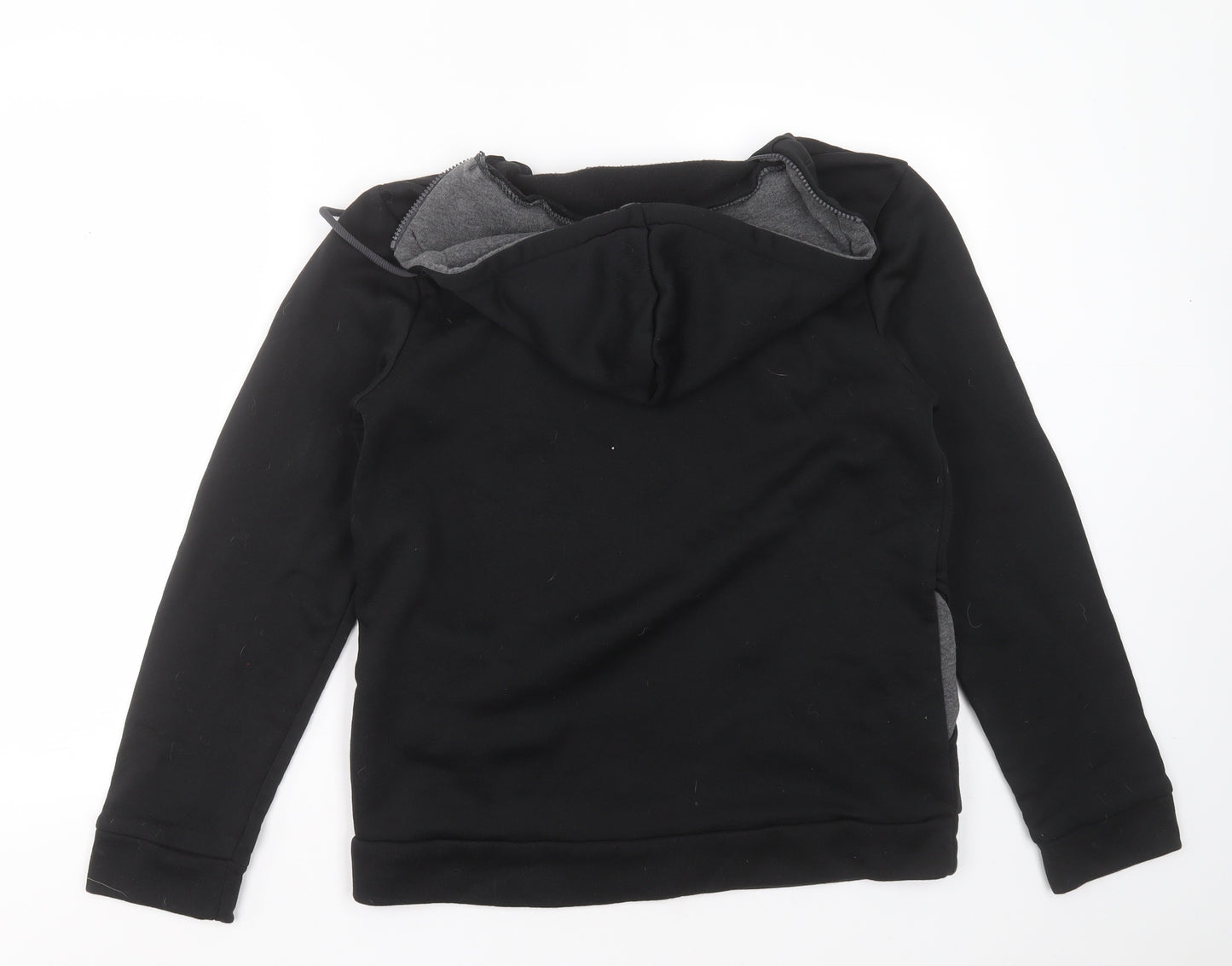 Preworn Mens Black  Cotton Pullover Hoodie Size XL