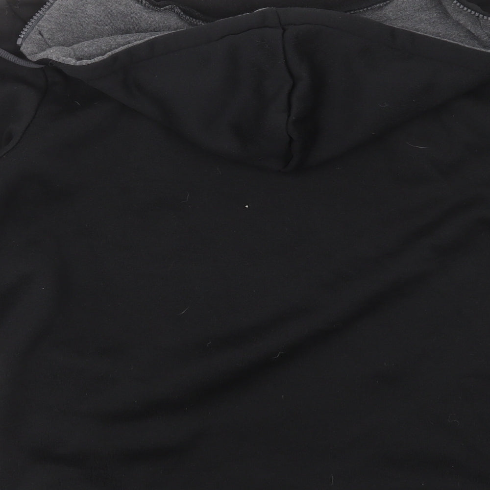 Preworn Mens Black  Cotton Pullover Hoodie Size XL
