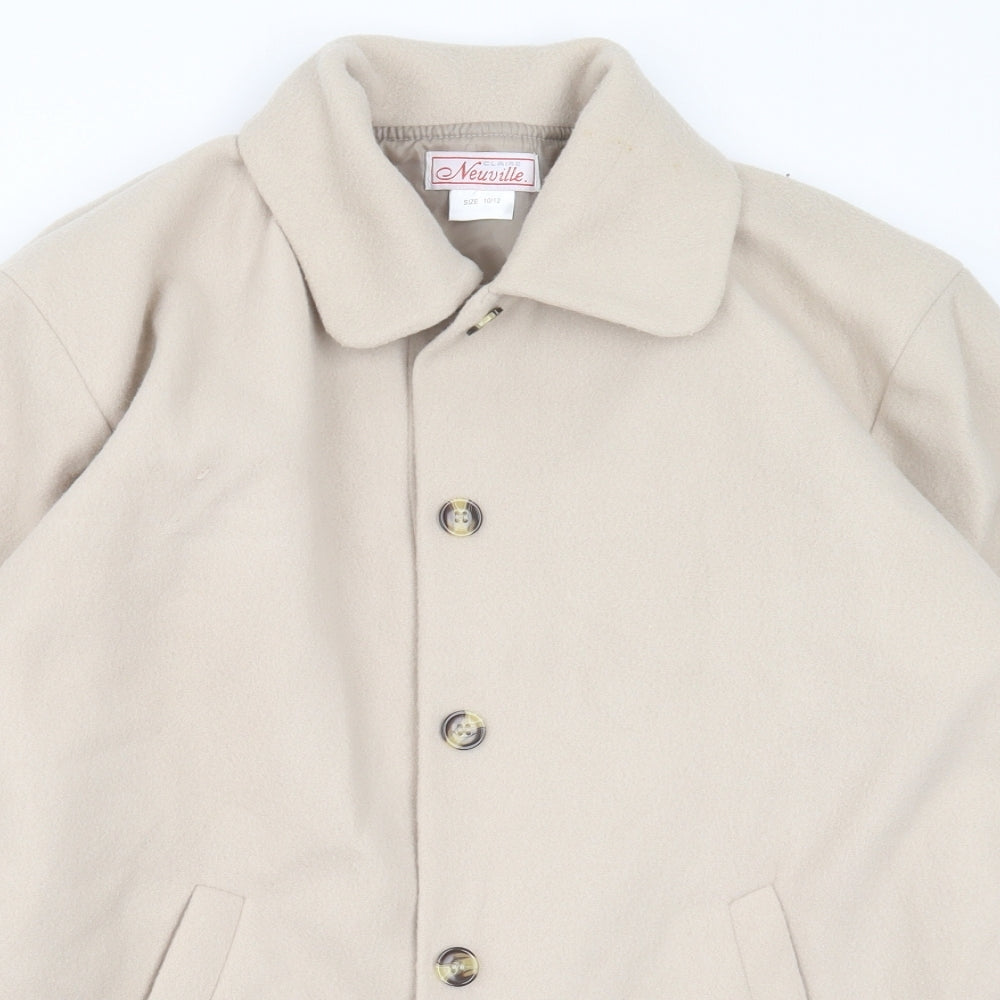 Claire Neuville Womens Beige   Jacket  Size 10  Button
