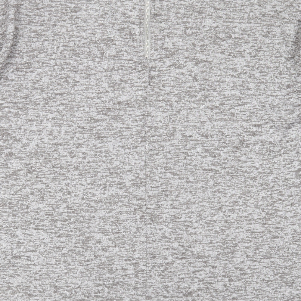Primark Womens Grey Round Neck  Polyester Pullover Jumper Size M
