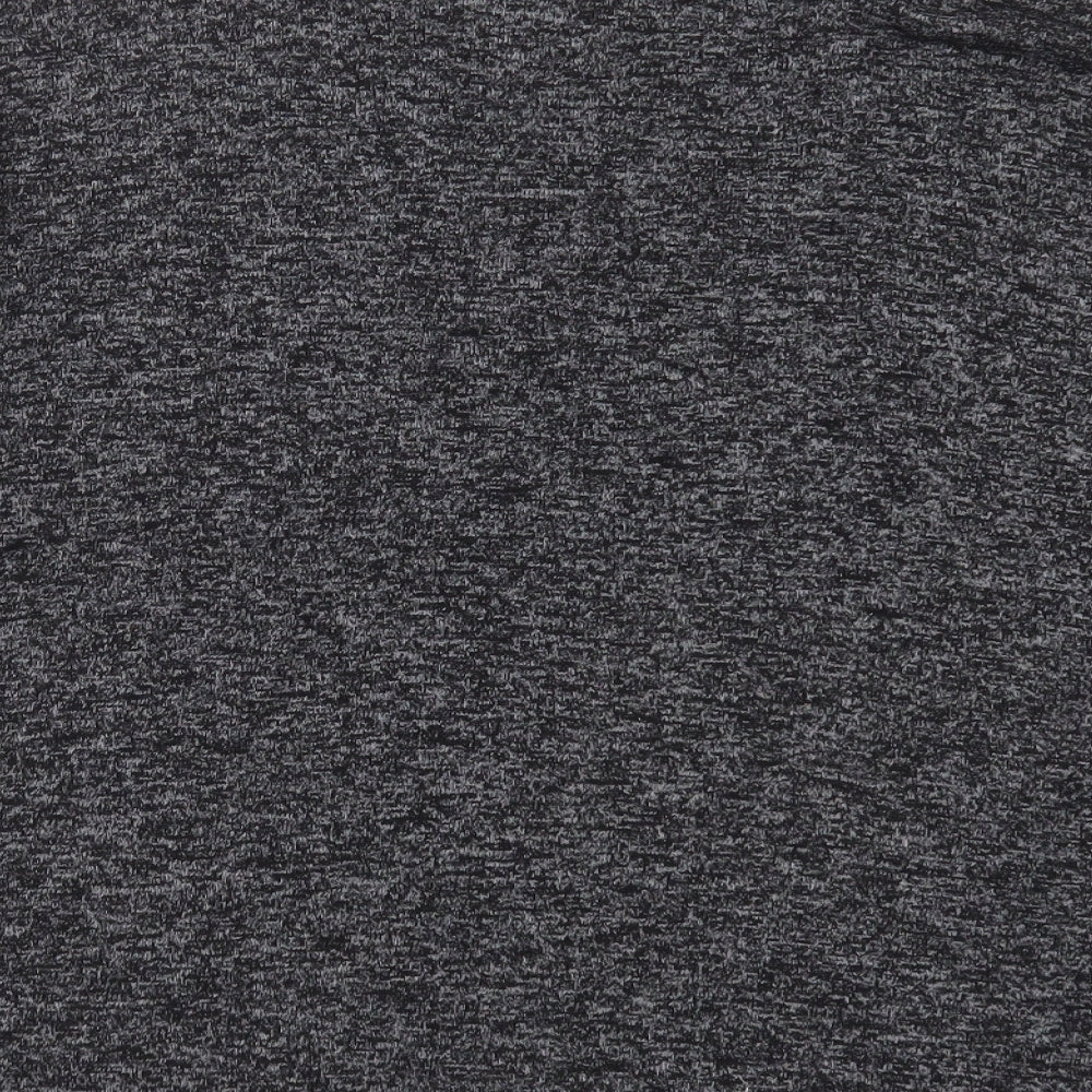 New Look Womens Grey V-Neck  Viscose Pullover Jumper Size M   - Choker style neck