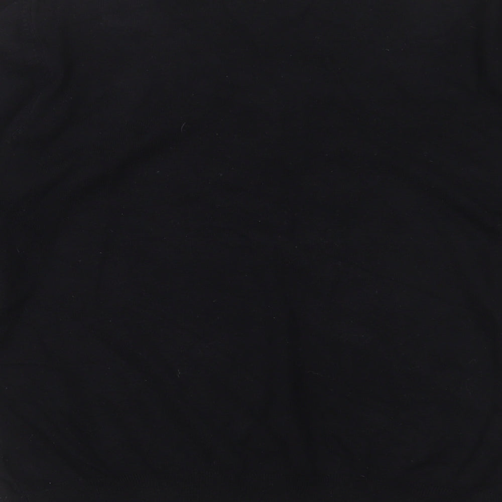 Marks and Spencer Womens Black Round Neck  Polyester Pullover Jumper Size 16
