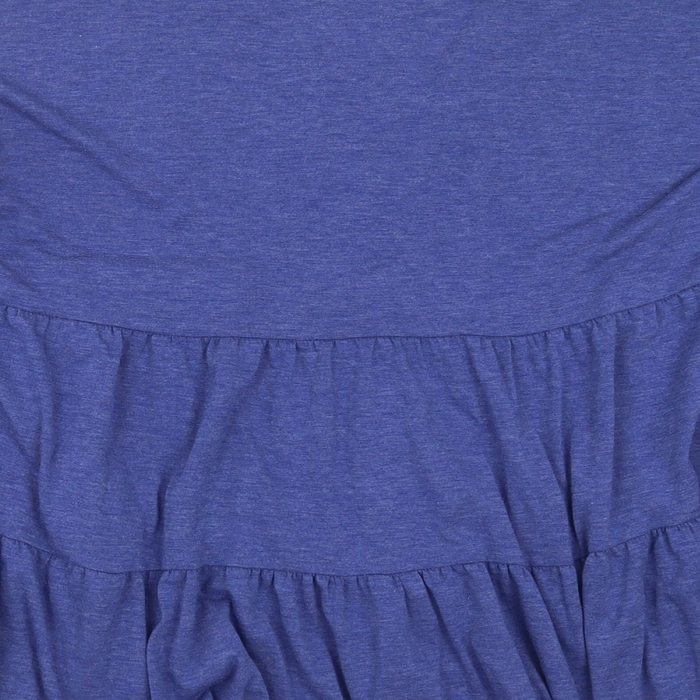 SheIn Womens Blue  Polyester Basic Blouse Size 3XL V-Neck