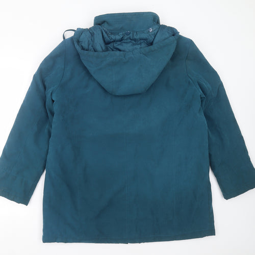 BM COLLECTION Womens Blue   Jacket Coat Size M  Zip