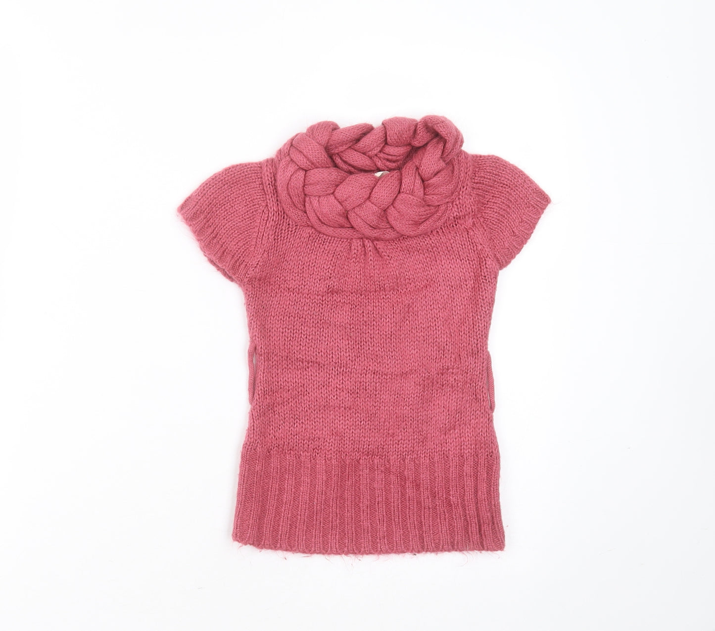 love me forever Girls Purple Round Neck  Acrylic Pullover Jumper Size 3 Years