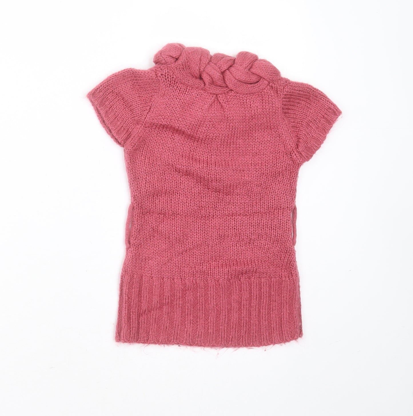 love me forever Girls Purple Round Neck  Acrylic Pullover Jumper Size 3 Years