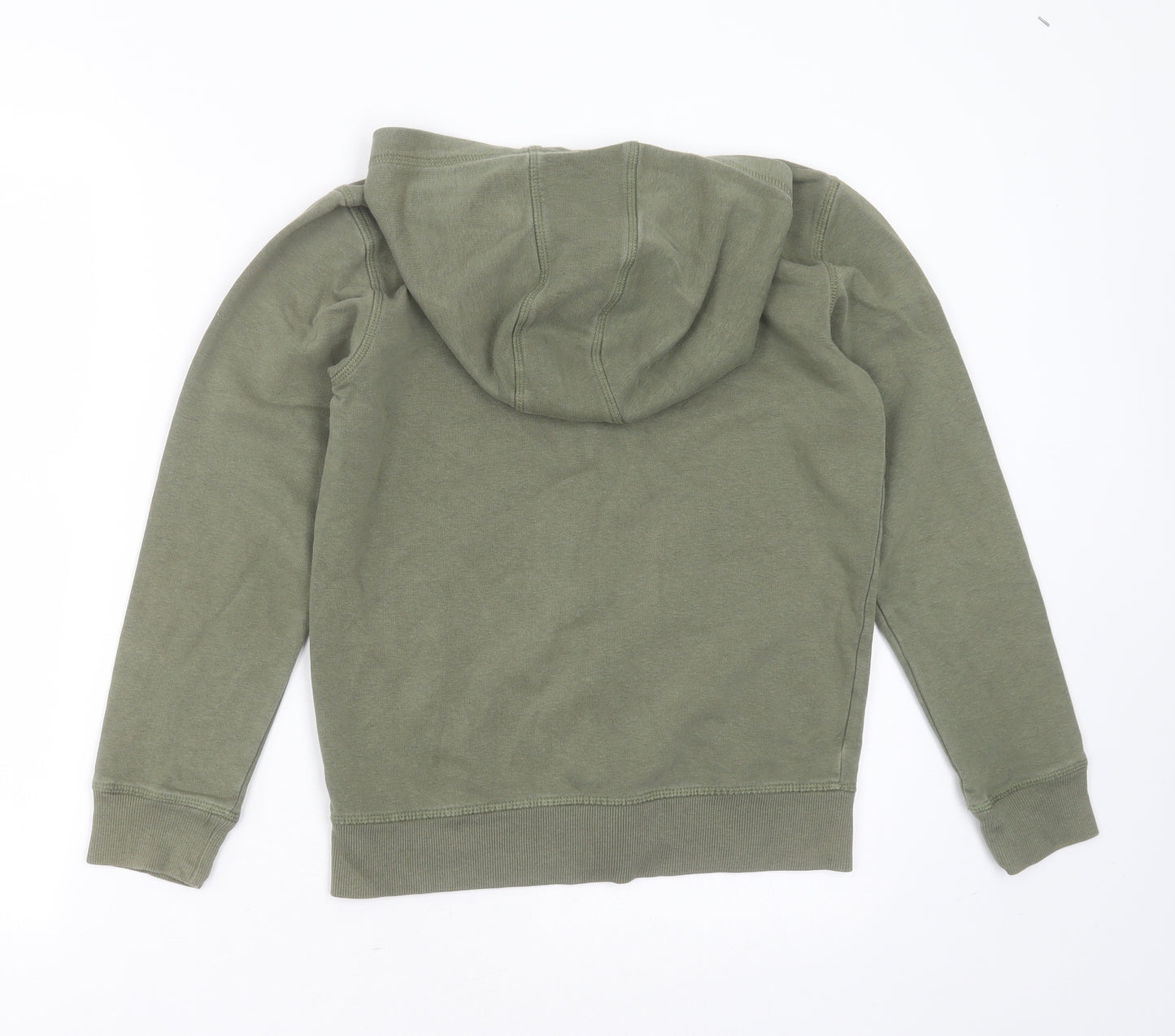 George Boys Green  Cotton Full Zip Hoodie Size 10-11 Years  Zip