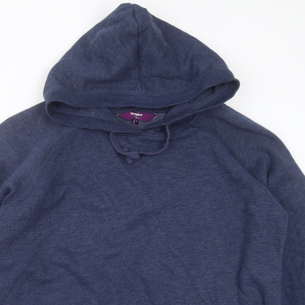 New Look Womens Blue  Cotton Pullover Hoodie Size 22