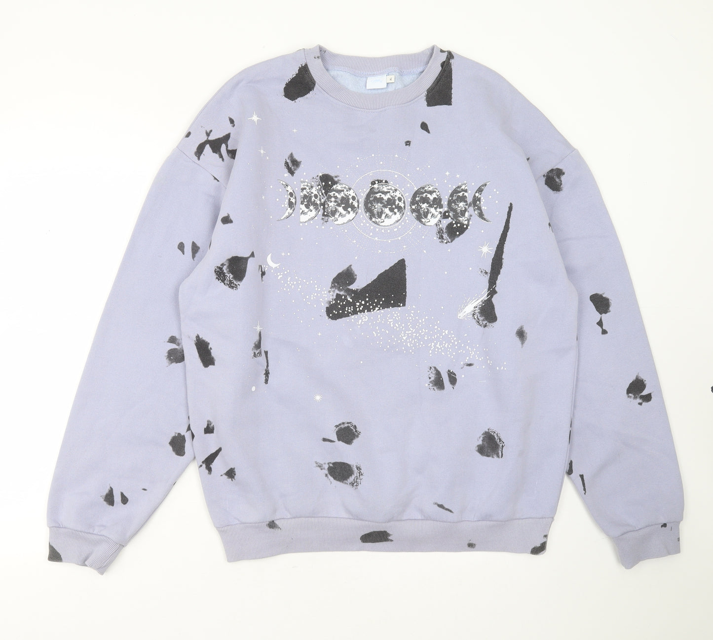 Skinny Dip Womens Purple  Polyester Pullover Sweatshirt Size XL   - moon phases