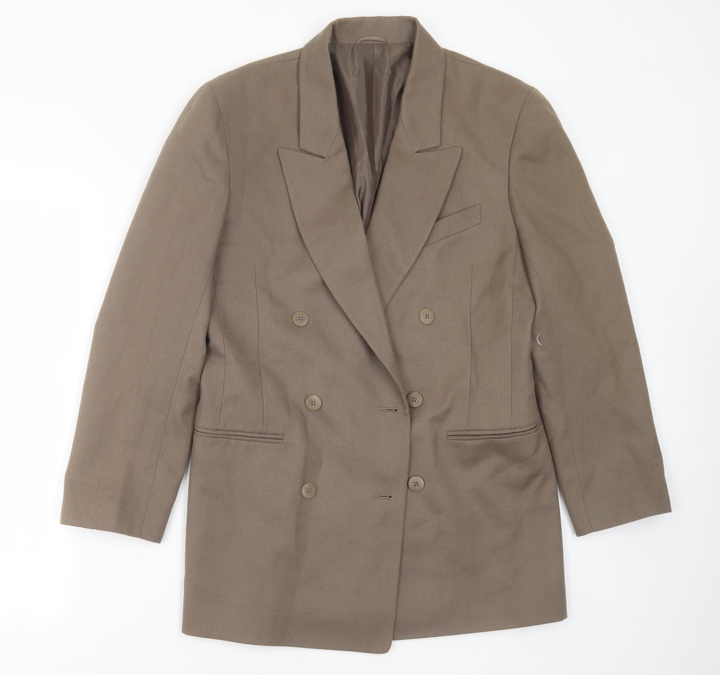 St michael  Womens Green  Wool Jacket Suit Jacket Size 12