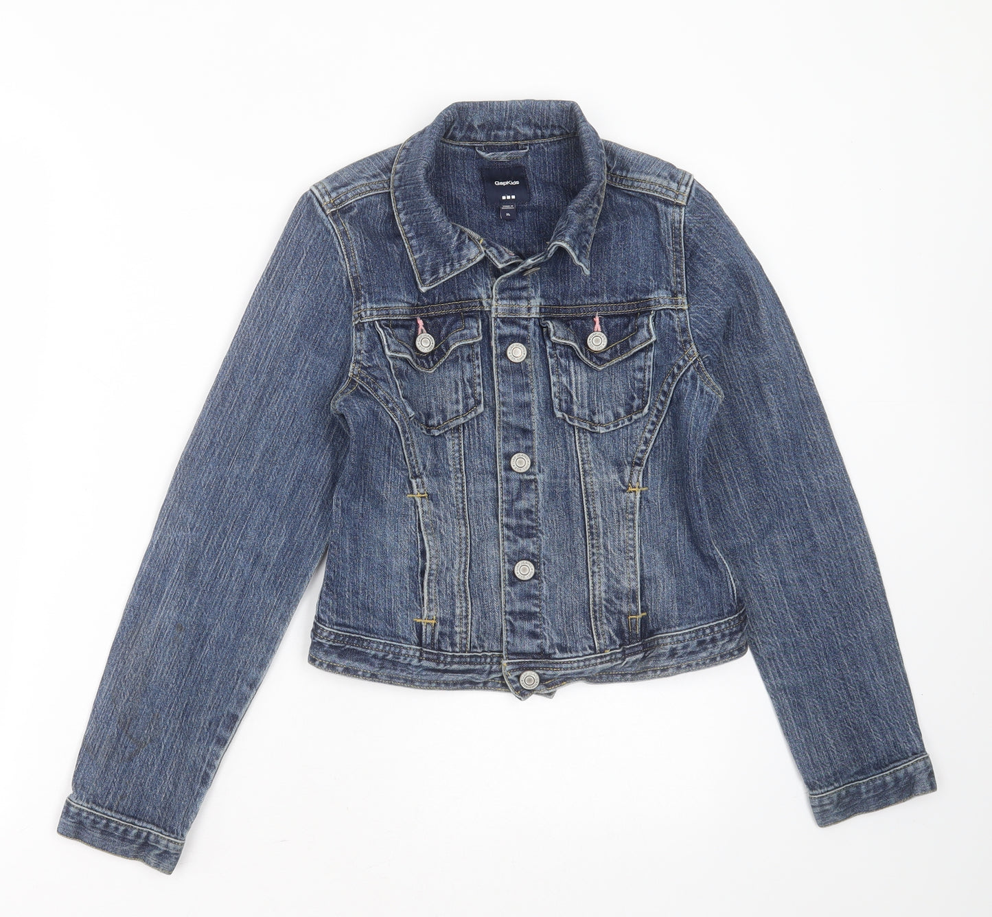 GapKids Girls Blue   Jacket  Size 9-10 Years  Button