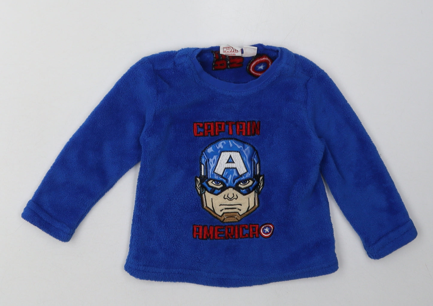 Primark Boys Blue  Polyester  Pyjama Set Size 2 Years  Pullover - Captain America