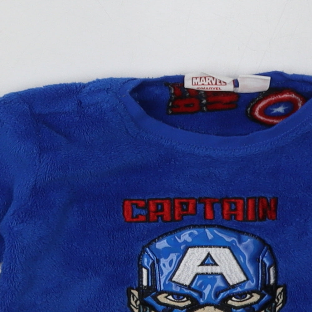 Primark Boys Blue  Polyester  Pyjama Set Size 2 Years  Pullover - Captain America
