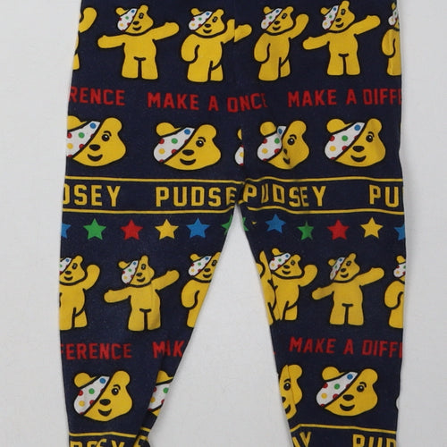 George Boys Blue Geometric Cotton  Pyjama Pants Size 2 Years   - Pudsey