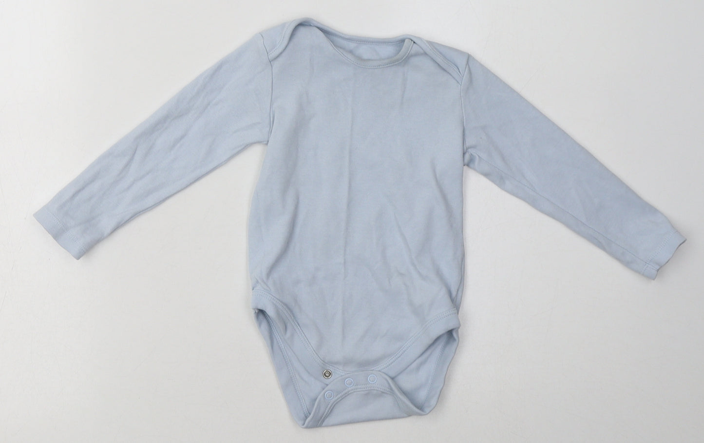 George Boys Blue  Cotton Babygrow One-Piece Size 18-24 Months  Buckle