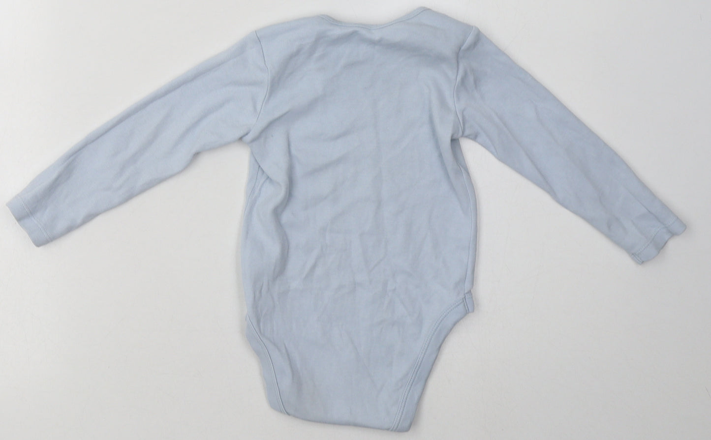 George Boys Blue  Cotton Babygrow One-Piece Size 18-24 Months  Buckle