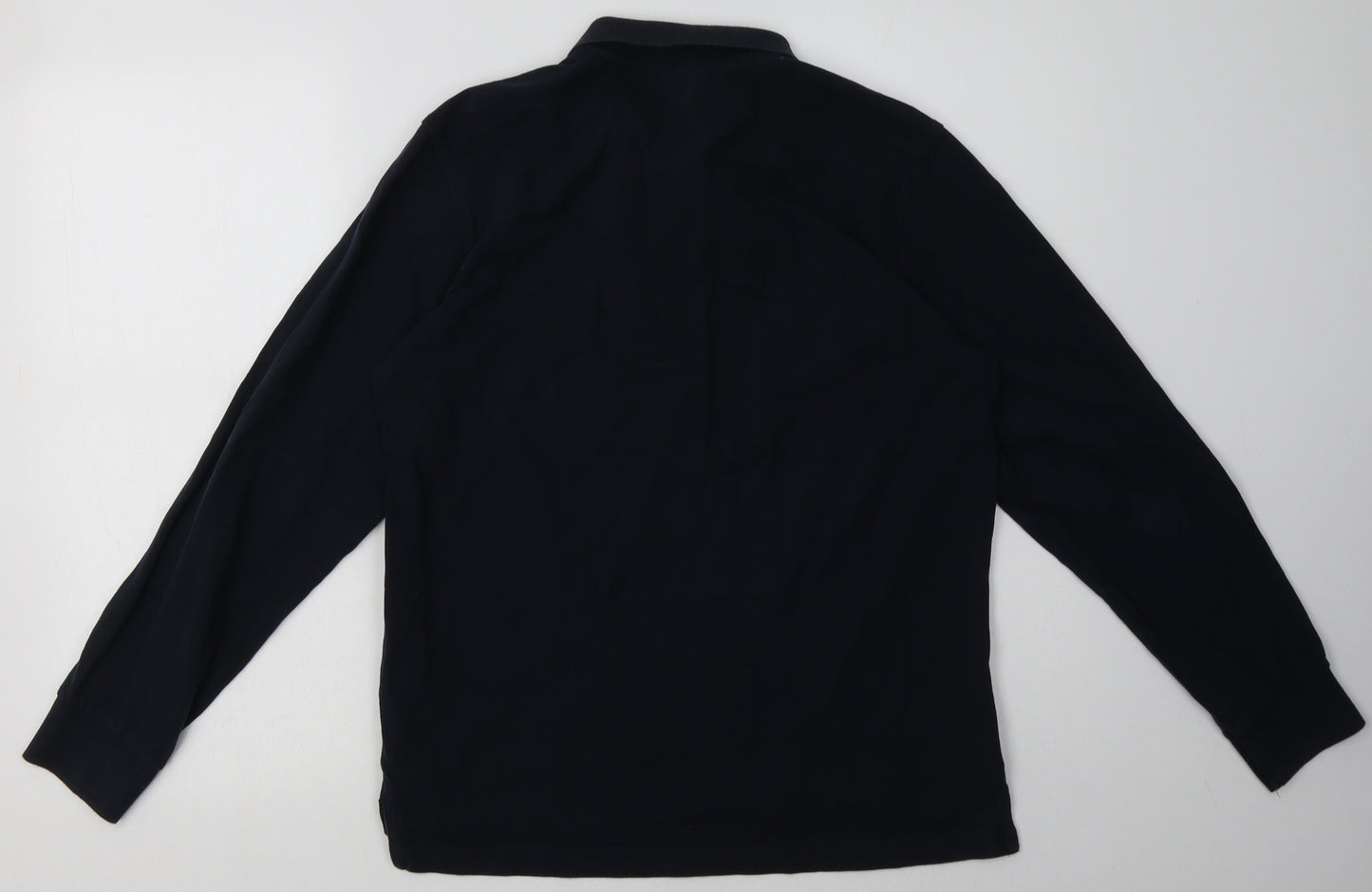 Industrialize Mens Blue  Cotton  Polo Size S Collared Button