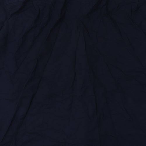George Mens Blue  Cotton  Button-Up Size 17 Collared Button