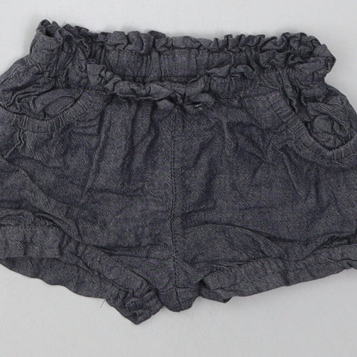 Preworn Baby Grey  Cotton Shorts Outfit/Set Size 9-12 Months