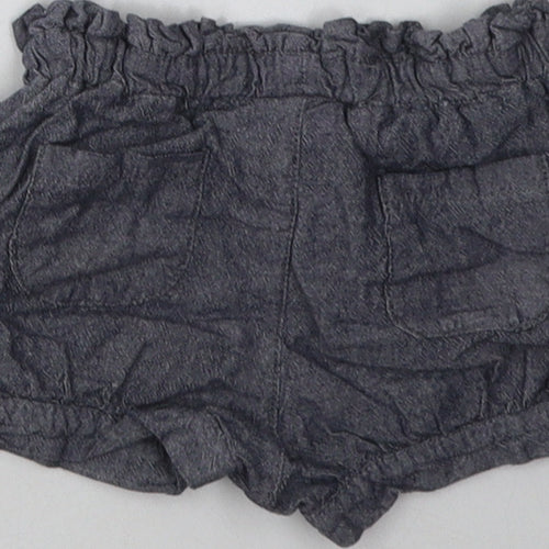 Preworn Baby Grey  Cotton Shorts Outfit/Set Size 9-12 Months