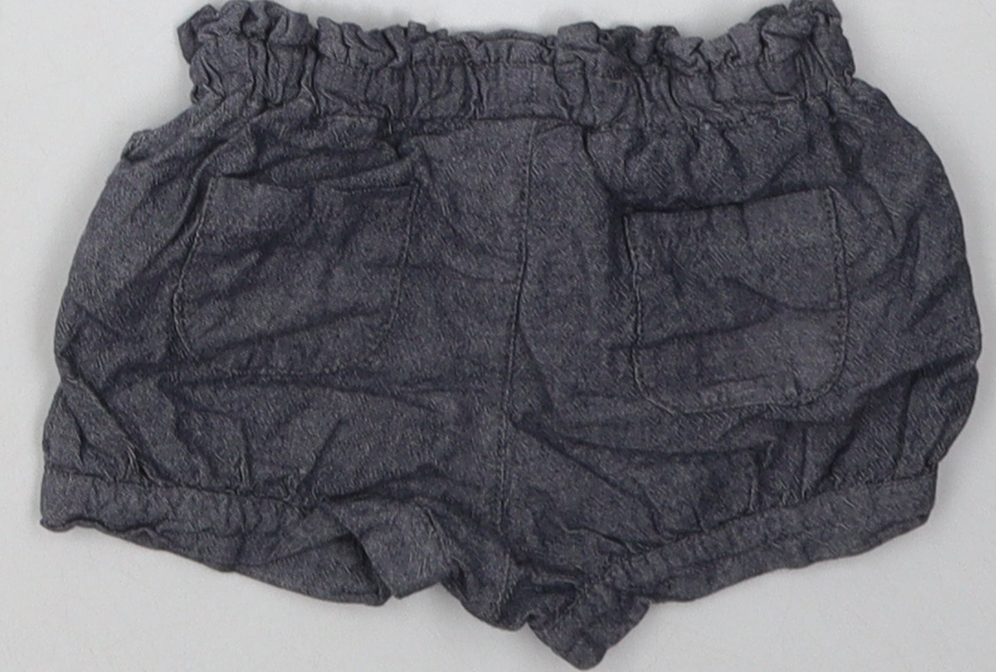 Preworn Baby Grey  Cotton Shorts Outfit/Set Size 9-12 Months