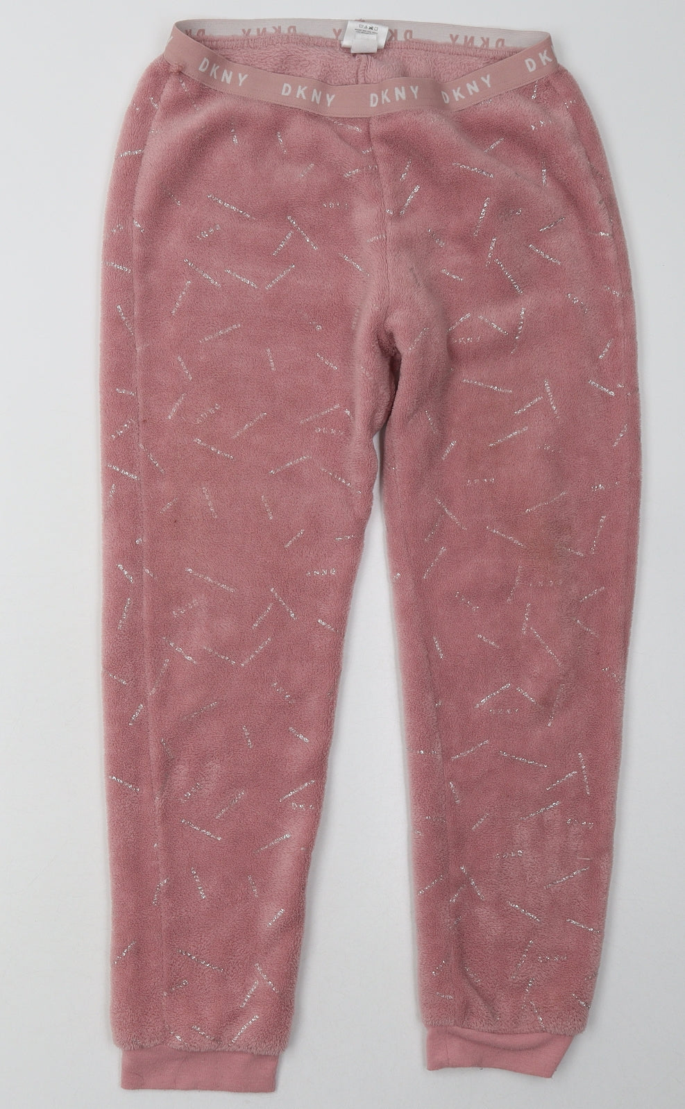 DKNY Girls Pink Geometric Polyester  Pyjama Pants Size 12 Years