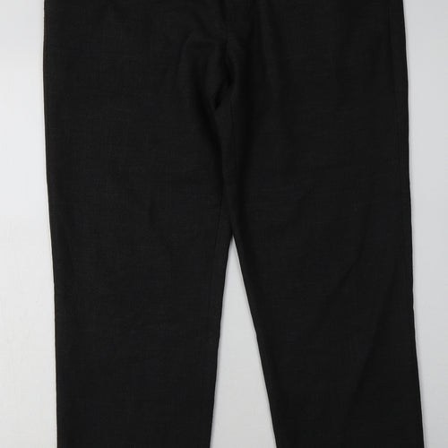 F&F Mens Grey  Polyester Trousers  Size 36 L31 in Regular Hook & Eye