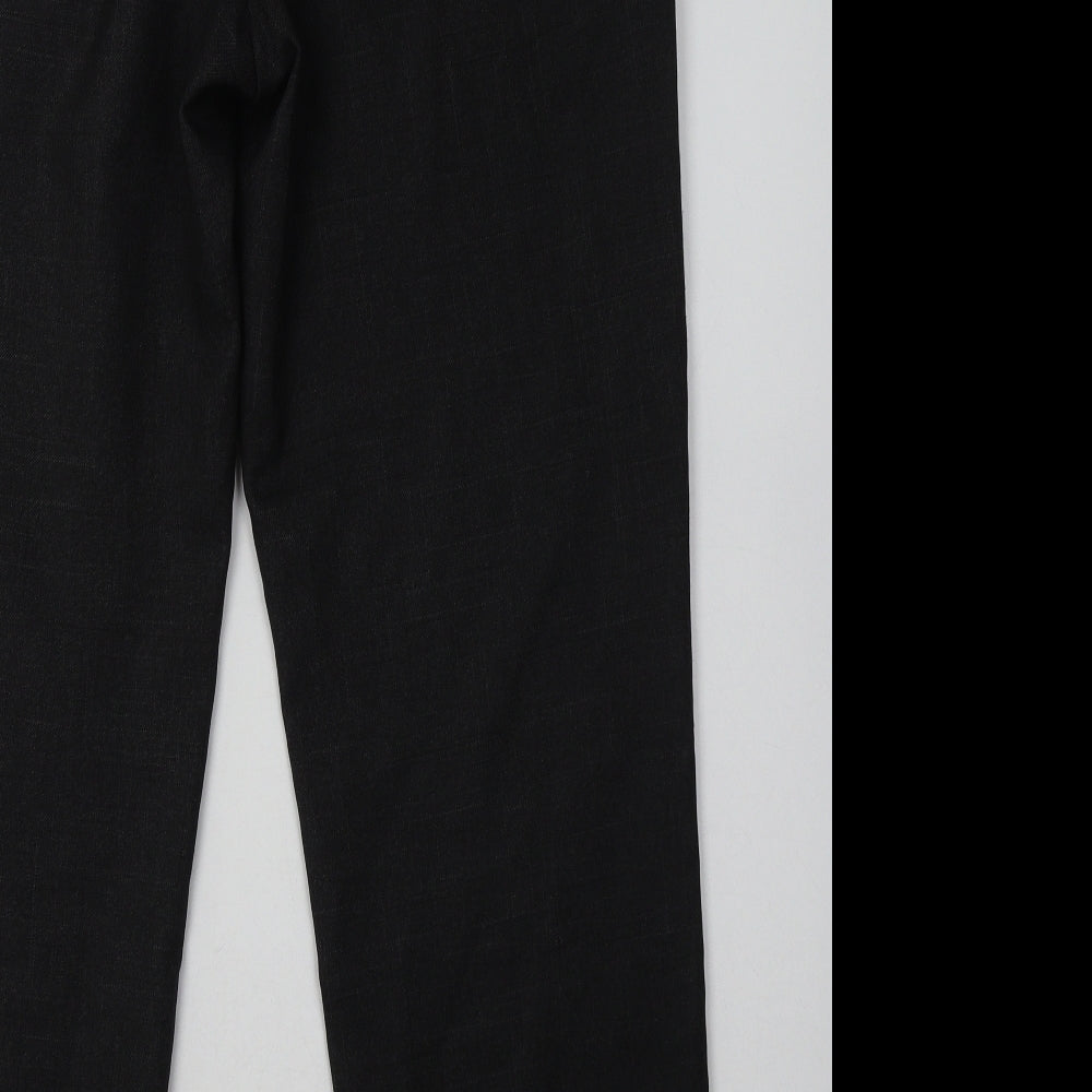 F&F Mens Grey  Polyester Trousers  Size 36 L31 in Regular Hook & Eye
