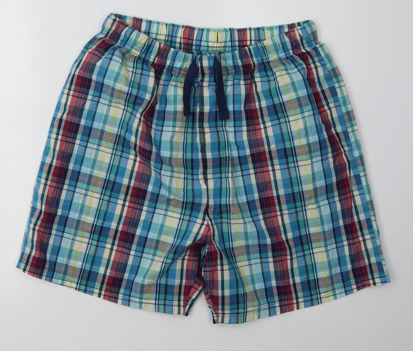 George Mens Multicoloured Check Polyester  Sleep Shorts Size L  Tie