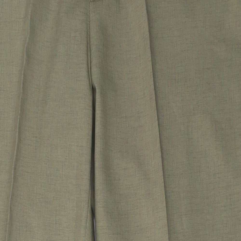 BHS Mens Beige  Polyester Trousers  Size 36 L31 in Regular Hook & Eye