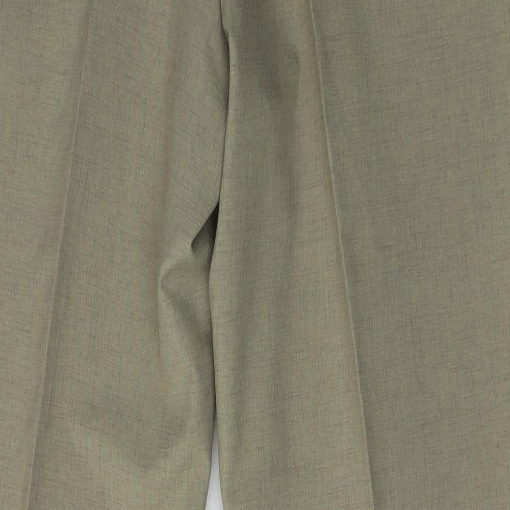 BHS Mens Beige  Polyester Trousers  Size 36 L31 in Regular Hook & Eye