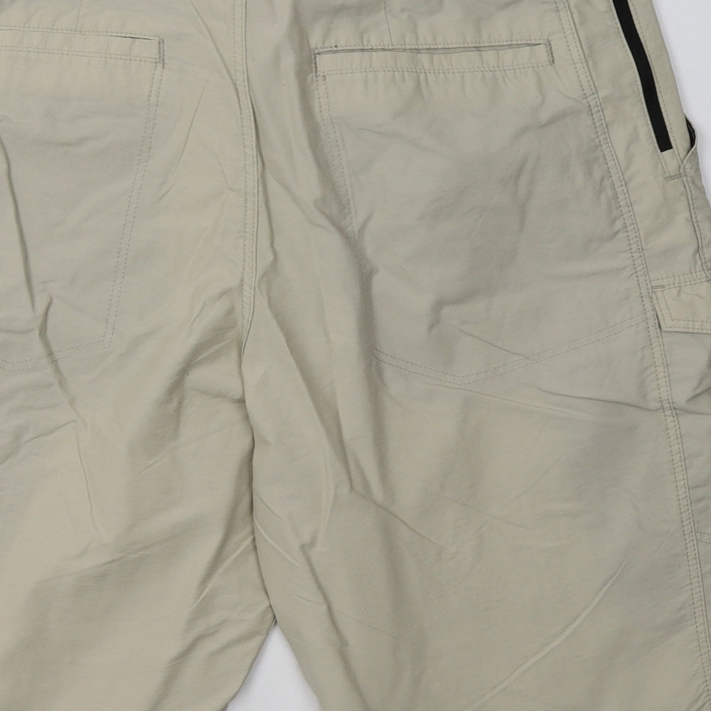 Marks and Spencer Mens Beige  Coir Cargo Shorts Size 36 L14 in Regular Button