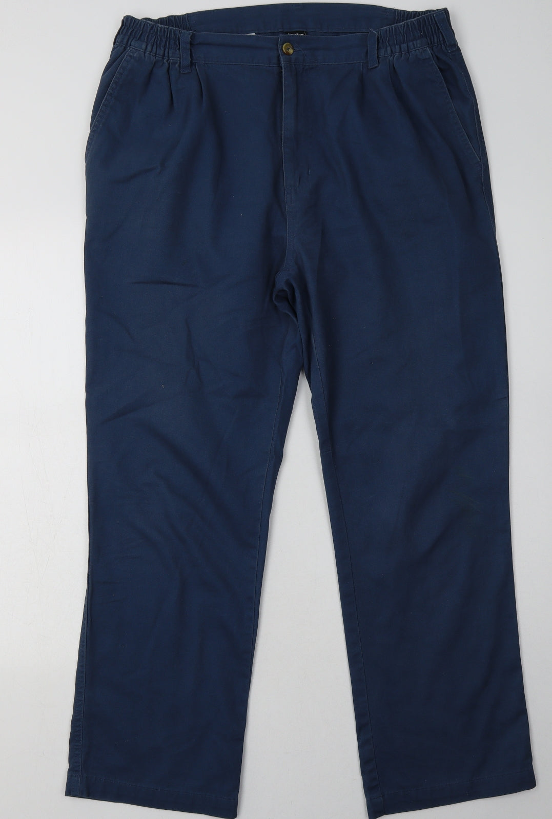 Cotton Traders Mens Blue  Cotton Trousers  Size 36 L30 in Regular Button - Short