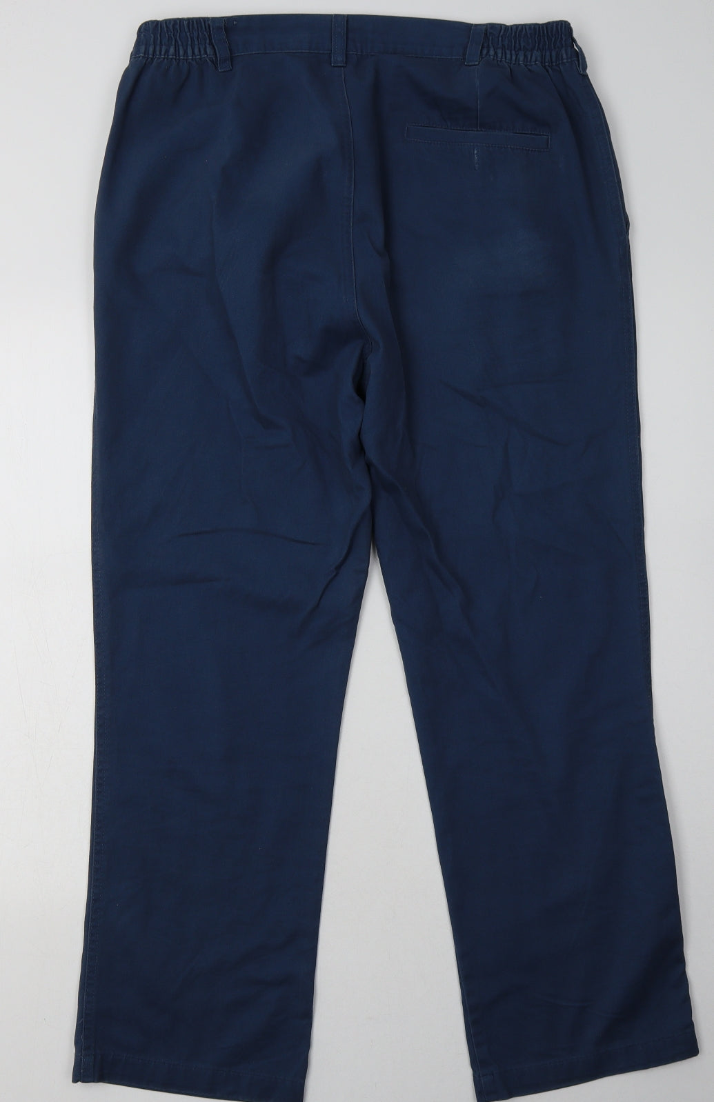 Cotton Traders Mens Blue  Cotton Trousers  Size 36 L30 in Regular Button - Short