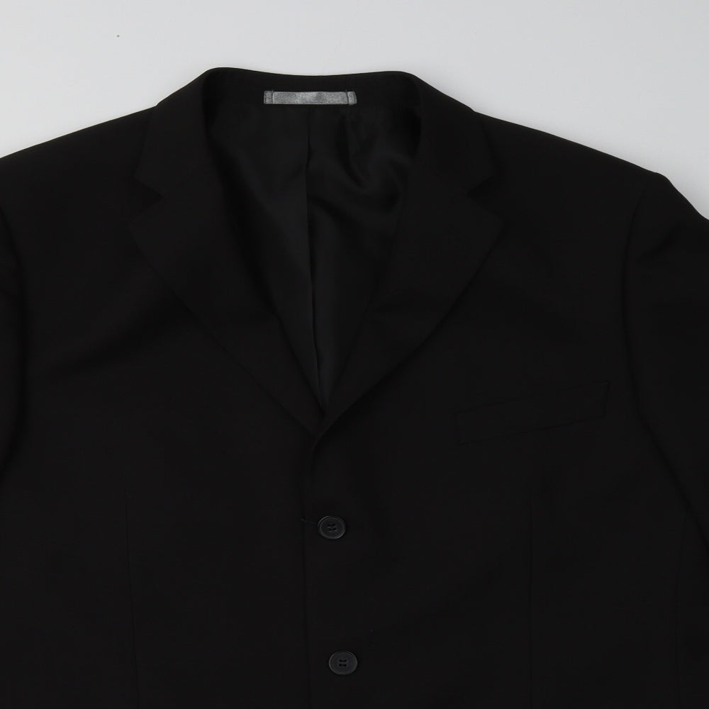 Matalan Mens Black  Polyester Jacket Blazer Size 44