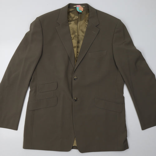 Jeff Banks Mens Brown  Wool Jacket Blazer Size 44