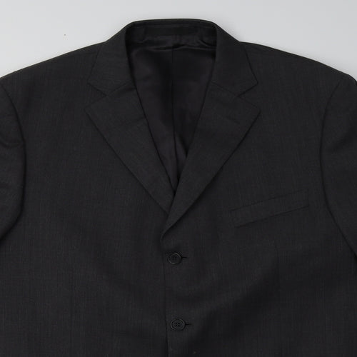 Marks and Spencer Mens Grey  Wool Jacket Blazer Size 44