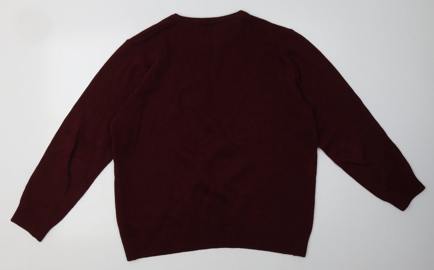Matalan Mens Red  Cotton Pullover Sweatshirt Size L