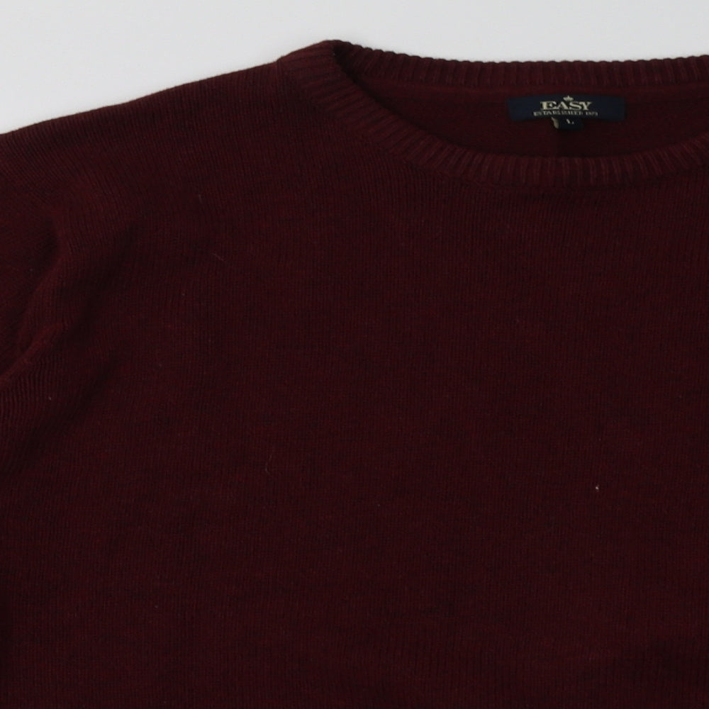 Matalan Mens Red  Cotton Pullover Sweatshirt Size L